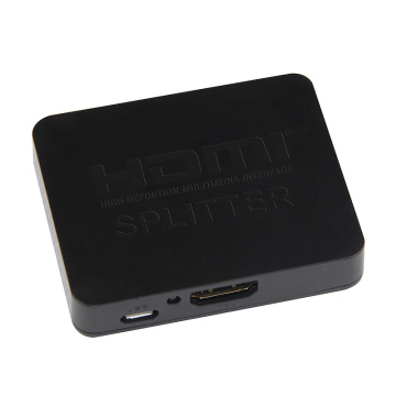 Plastic Shell Mini HDMI Splitter Cheap Wholesale V1.4 4K 2K 1 in 2 Out 1x2 switch  3D 1080P HDMI converter